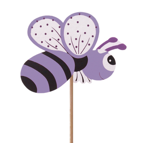 Summer Bee 6cm on 50cm stick FSC* lilac