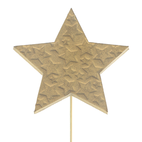Star Nyx 6cm on 10cm stick gold