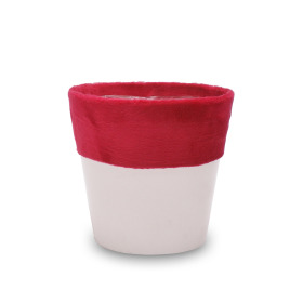 Pot Pure Soft Ø12,5/9xH12,8cm ES12 rood