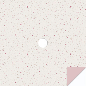 Terrazzo 24x24in Pink with hole