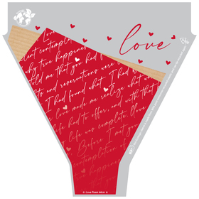 Love Poem 90% PCR 20x17x5in red