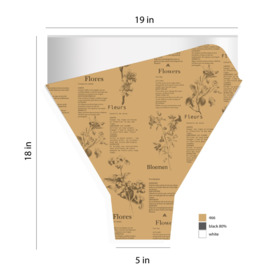Capuchón Botanic Vibes 18x19x5in kraft