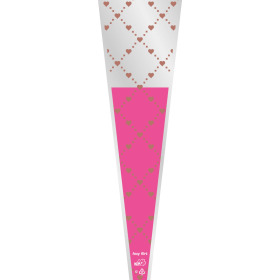 Sleeve Single Rose Foxy Flirt 54x12x3cm pink