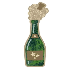 Champagne Bottle Popped 13cm on 50cm stick