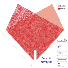 Sleeve Double Louise 70% PCR 40x40xcm red