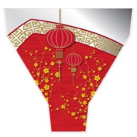 Sleeve Lunar New Year 54x44x12cm