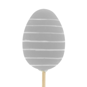 Egg Eibert 6cm on 50cm stick stone blue