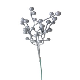 Berry Branch on 50cm stick silver