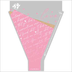 Love Poem 90% PCR 20x14x4in pink