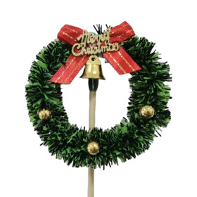 Christmas Garland 3in on 20in stick