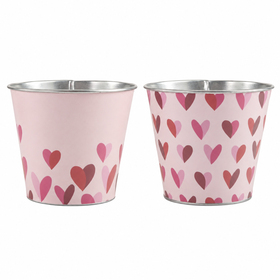 Zinc pot Lova Ø13/9.7xH12cm ES12 assorti x2