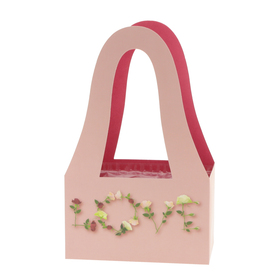 Carrybag Rosalie 20/11.5x32.5cm FSC mix red/pink