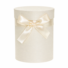 Hat box Leonore Ø13x17cm FSC* ivory