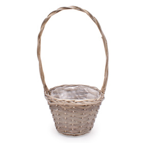 Handle basket NN Ø22cm grey