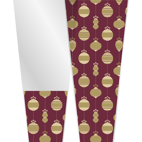 Plant sleeve Merry&Bright 70% PCR 75x32x17.4cm  burgundy