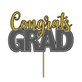 Congrats Grad 10.5x7.5cm on 50cm stick