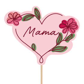 Hart Mama 8cm op 50cm stok FSC*