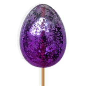 Egg Olly 2.75in on 20in stick purple