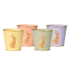 Zinc pot Belle ES12, assorti x4