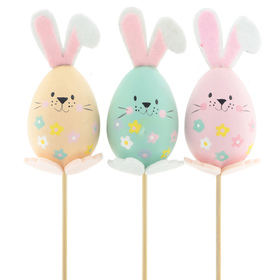 Bunny Iris 6cm op 50cm stok assorti x3