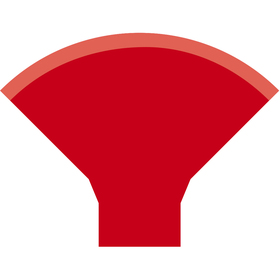 Tüte Maysa 38x49,5x14,5cm FSC* rot