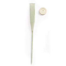 Uncapped flower tube on 15cm pick green x2800