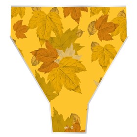 Capuchón Fall Leaves 20x17x5in yellow