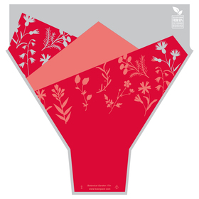 Botanical Garden 90% PCR 21x17x5in red