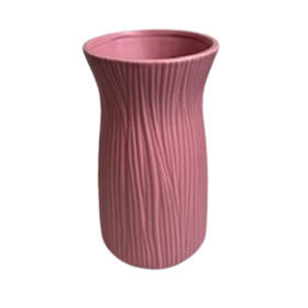 Ceramic Vase Serene 5in matt rose pink