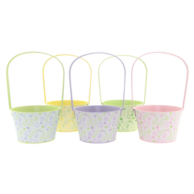 Zinc bowl Florine Ø16/12.2xH9.7/27.5cm assorted x5