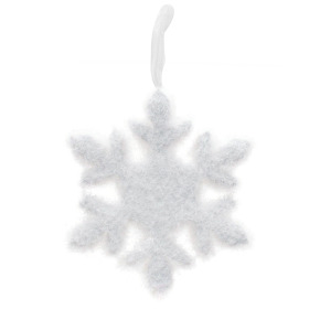 Snowflake 10cm white