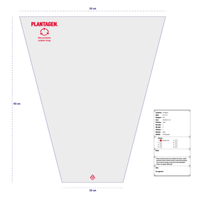 Plant sleeve Plantagen 45x30x12.5cm FSC* + AH