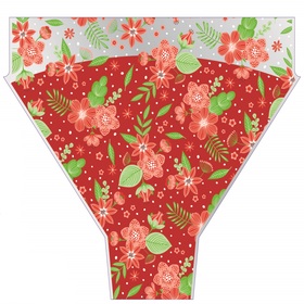 Sleeve Finleys Flowers 50x54x15cm red