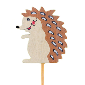 Hedgehog 5cm on 10cm stick FSC*natural