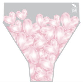 Love Bubbles PCR 90% 20x17x5in rosado
