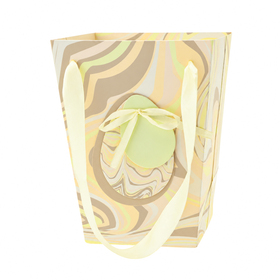 Carrybag Marbled Eggs 15/15x11/11x20cm FSC* yellow