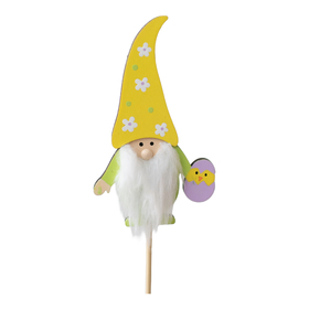 Easter Gnome 11.6x7.2cm on 50cm stick