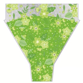 Sleeve Finleys Flowers 50x44x12cm green