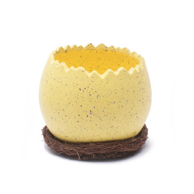 Ceramic Pot Pastel Egg Ø 15.5cm yellow