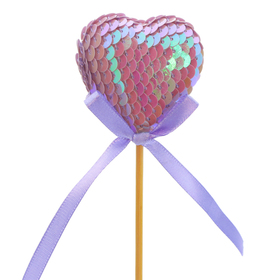 Heart Boost 5cm on 50cm stick lilac