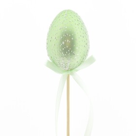 Egg L-ei-ya 6cm on 50cm stick green