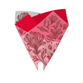 Smartsleeve Fleur 70% PCR 50x44cm rot