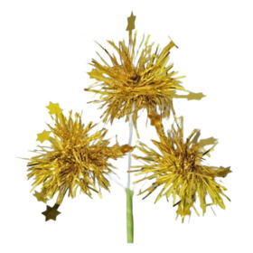 Trio Celebration 7.5cm on 50cm stick