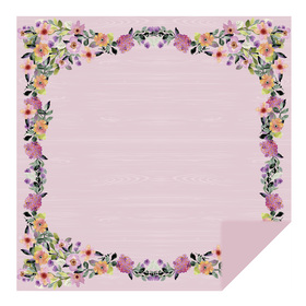 Garden Blossoms 24x24in rosado claro