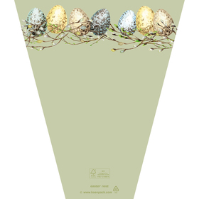 Sleeve Easter Nest 40x30x12cm FSC* green