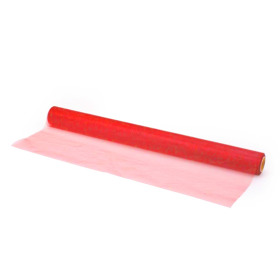 Organza on roll 50cm x 10m red