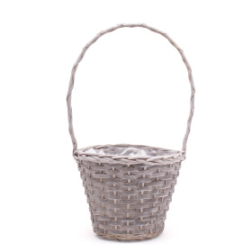 Basket Dreamy Garden Ø21/16xH48/18cm gray