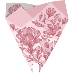 Smartsleeve Fleur 90 % PCR 20x17in rosado