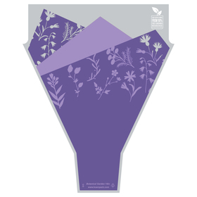 Botanical Garden 90% PCR 21x14x4in purple
