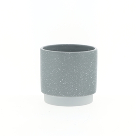 Ceramic pot Claudine Ø13.3xH12.3cm ES12 gray